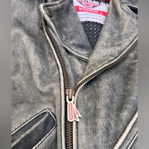 FirstGear Hein Gericke Motorcycle Biker Leather Jacket Mens Med - Picture 13 of 16